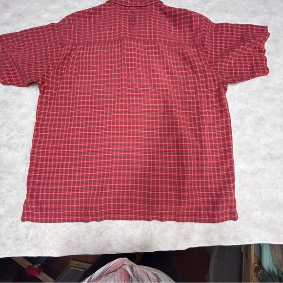 The North Face Red Casual Button Down Shirt Lightweight Cotton. XL - Picture 2 of 9